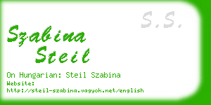 szabina steil business card